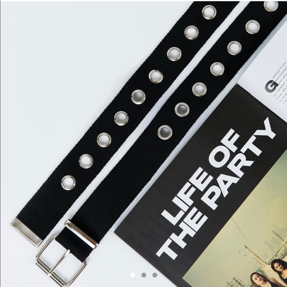 Black Eyelet Belt